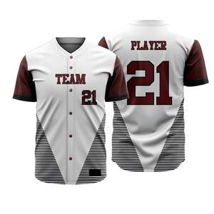 Meilleur design Vêtements de sport OEM pour hommes Uniforme de baseball avec logo personnalisé imprimé Ensemble de tenues de sport pour adultes personnalisés - Product Image 4