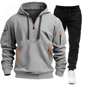 2025 chándal de jogging de algodón pesado 100% personalizado estampado personalizado transpirable para invierno-chándal de algodón 600GSM de alta calidad - Product Image 4