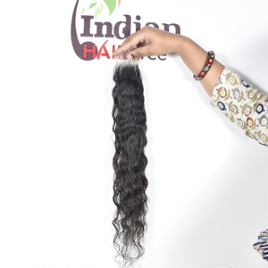 Cierre de cabello humano indio sin procesar 2*6 vendedores Máquina de cabello humano de doble trama No químico de cabello humano indio para la venta - Product Image 4