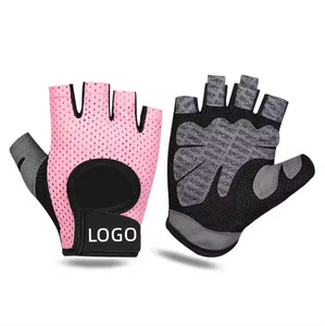 ถุงมือแข่งรถครึ่งนิ้วสำหรับผู้หญิงถุงมือเล่นกีฬาใช้ยกยิมฟิตเนสได้โลโก้ออกแบบได้ตามต้องการ - Product Image 1