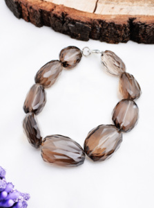 Piedras Preciosas de Cuarzo Ahumado Natural, Piedras Preciosas Naturales para la Elaboración de Joyería Fina - Product Image 4