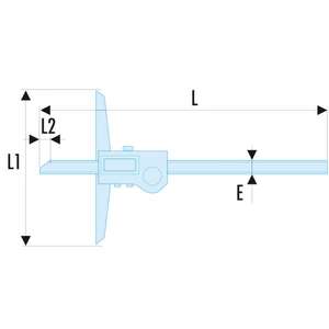 Calibre numérique Facom, précision 1/100, ruban à mesurer de 300 mm - Product Image 2