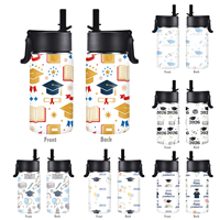 Produit Tendance 2026 – Bouteille d'eau portable en métal de 12 oz à large ouverture, personnalisable avec logo, idéale pour la remise des diplômes et la fête des enseignants