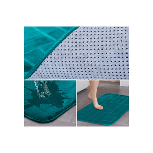 Tapis de zone Design de luxe tapis sec extra absorbant tapis de bain antidérapant pour salle de bain toilette de l'inde - Product Image 1