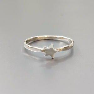 Fashionable Modern 1.2 Grams Silver Gemstone <b>Ring</b> Gold Plated Inlay Geometric Shape Gift for Children - Product Image 1