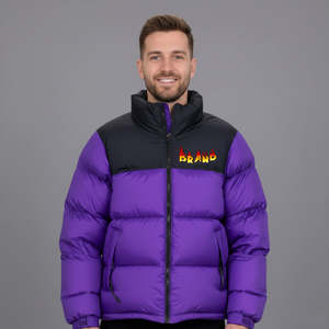 Chaqueta Acolchada de Plumón para Hombre, Talla Adulto, con Cierre, Ligera, Nueva Colección 2026, para Uso Casual - Product Image 1
