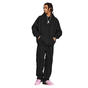 เสื้อฮู้ดผู้ชายผ้าฟลีซพรีเมียมคุณภาพสูง ผ้าฝ้ายฟลีซทรงโอเวอร์ไซส์ อุ่นสบาย นุ่ม ทนทาน สไตล์ลำลองแนวสตรีทแวร์ - Product Image 2