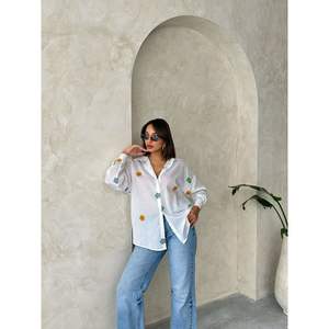 Blusas y Camisas de Voile Bordadas para Mujer, Producto al por Mayor - Product Image 1