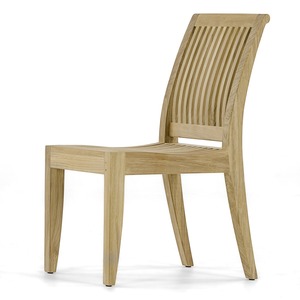 Table à manger en teck en bois de couleur naturelle avec 4 chaises pour restaurant ou hôtel - Product Image 3