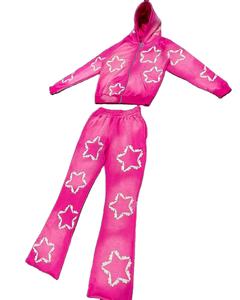 Sudaderas con capucha y pantalones de chándal con logotipo personalizado Conjunto de mujer, chándal de mujer 2 Conjunto de dos piezas Pantalones de chándal y conjunto de Sudadera con capucha, sudaderas con capucha de mujer - Product Image 1