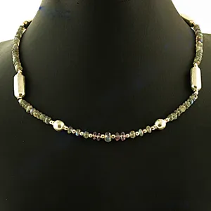 Collar de Perlas con Cuentas de Piedra Natural Plateada para Mujer, Estilo Bohemio, Cadena de Perlas de Imitación, Joyería, Accesorio de Moda para Fiesta - Product Image 2