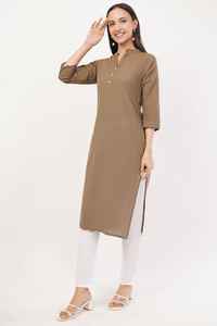 Nouvelle Kurta tendance, dernière collection, style indien traditionnel, sexy, en coton gaufré, décontractée, extensible, style ethnique, pour femmes, Izzu International Diwali - Product Image 5