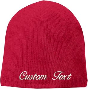 Gorro de Punto Personalizado con Bordado RTS, Nombre y Logotipo Personalizados, Gorro de Invierno con Puño, Venta al por Mayor para el Mercado Estadounidense - Product Image 1