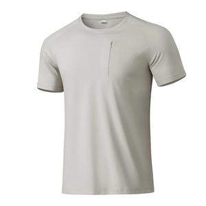 Vente en gros 100% coton T-Shirt pour homme de haute qualité recadrée classique grande taille manches courtes tissu tricoté respirant grande taille - Product Image 5