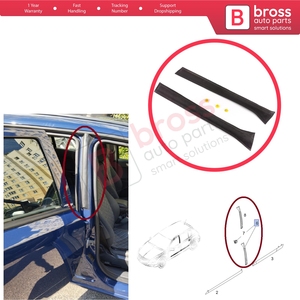 BDP1445 Cache-colonne de carrosserie extérieure gauche droite pour Astra H A04 2004-2014 4/5 portes 13123710 13123711 - Product Image 5