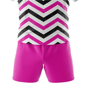 Meilleure vente uniforme de rugby à manches courtes confortable et respirant de haute qualité avec la dernière conception ensembles bas de quantité minimale de commande - Product Image 3