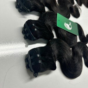 Extensiones de cabello humano vietnamita crudo de trama superdibujada doble de vendedores de paquete de cabello intacto de cutícula virgen birmana de onda profunda suelta - Product Image 5