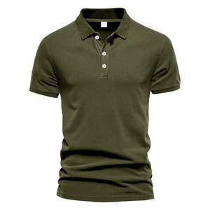 Camisas POLO con cuello vuelto para hombre de calidad superior nueva moda de verano tela de algodón de punto de secado rápido camiseta Polo de Golf para hombre - Product Image 3