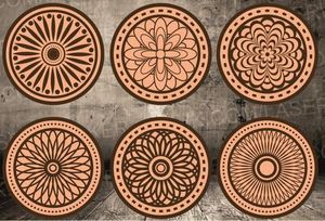New Design Modern Laser Cutting Wood Tea Coffee Wine Glass Mats Pads High Quality Homeware Tableware Dinnerware Drink <b>Coaster</b> - Product Image 4