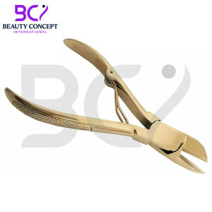 Coupe-ongles de couleur or pour ongles incarnés, en acier inoxydable, lame incurvée tranchante, ouverture large, durable, pour podiatres - Product Image 4