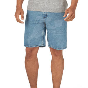 กางเกงยีนส์ขาสั้นสำหรับผู้ชายกางเกงยีนส์สีตัดกันทำจากปากีสถาน - Product Image 1