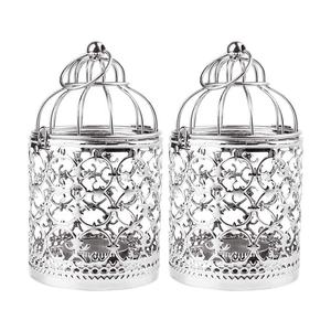 Gold Metal <b>Lantern</b> <b>Candle</b> Holder Decorative Cutwork Cage Hanging Design Home Garden Wedding Table Festival Accent Piece Use - Product Image 5