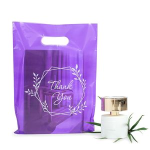 Gracias, bolsas con asa troqueladas, diseño de logotipo personalizado, compras impresas, productos personales, embalaje, bolsas de plástico para compras, comestibles - Product Image 1