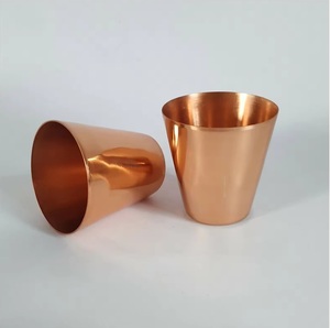 Gobelet en cuivre pur en verre à eau de Moscou Mule en verre à eau en cuivre pour boire de la bière Cocktail et de l'eau - Product Image 4