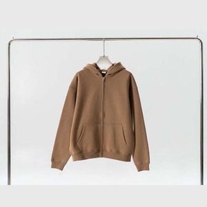 เสื้อมีฮู้ดซิปสำหรับผู้ชายมีกระเป๋าด้านหน้าเป็นมิตรกับสิ่งแวดล้อมการออกแบบโลโก้ระบายอากาศพิมพ์ดิจิตอล - Product Image 1