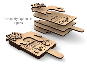 Marco en forma de helado de madera de 3 capas para niños, tarjeteros personalizados, regalo para niños, juguetes y manualidades de diseño de juegos - Product Image 3