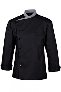 Unisex Professional Culinary <b>Uniform</b> Short-Sleeve Chef Coat Jacket Contrast Collar Caterers Restaurant Staff Food <b>Uniforms</b> - Product Image 4