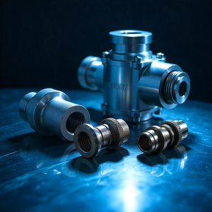 ชิ้นส่วนไฮดรอลิกกำหนด CNC แบบกำหนดเอง | อุปกรณ์วาล์วสแตนเลสและทองเหลืองความแม่นยำสูง - Product Image 2