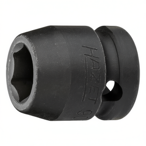 Llave de impacto cuadrada extra corta de 6 puntas Hazet de 1/2'' con perfil de tracción y orificio - Product Image 3