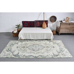 พรมทอขนสัตว์สีเขียว3.6x7.9ft วินเทจแบบตุรกีสำหรับตกแต่งห้องนั่งเล่นกว้าง4ม. พร้อมด้านหลังทำจากยาง - Product Image 3