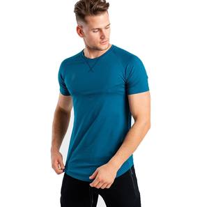 Personnalisé Premium Polyester/Coton Toile vierge Unisexe Coupe ajustée T-Shirt pour homme Séchage rapide Respirant Caractéristiques de haute qualité Intérieur des terres - Product Image 2