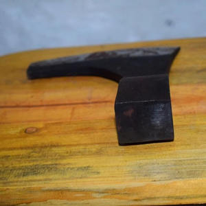 Medieval <b>Viking</b> Battle <b>Axe</b> Blade Handmade in black - Product Image 4