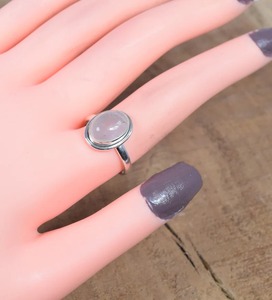 925 Sterling Silver Designer <b>Ring</b> with Natural Pink Rose Quartz Gemstone Oval Shape October Birthstone <b>Fine</b> Jewelry Gift for Her - Product Image 1