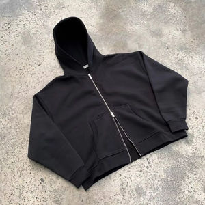 Logotipo personalizado 480 Gsm algodón poliéster polar en blanco Unisex para hombre Jogger Plain Pullover sudadera pantalones de chándal y conjunto con capucha - Product Image 4