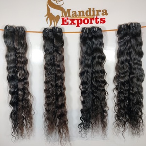 Extensiones de cabello humano indio alineado cutícula sin procesar paquetes naturales ondulados de proveedor virgen crudo al por mayor - Product Image 6