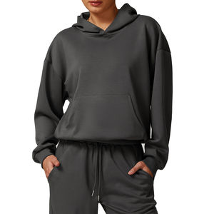 Women's Comfortable Lightweight <b>Running</b> <b>Hoodie</b> Winter Thermal Fleece Lined Breathable Fit Active Adults Small Size OEM Supply - Product Image 5