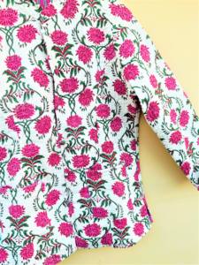 เสื้อโค้ทผ้าฝ้ายโบฮีเมียนโบฮีเมียนสำหรับผู้หญิงเสื้อโค้ทที่ทำด้วยมือสีชมพูสไตล์โบฮีเมียนวินเทจใส่สบายและมีสไตล์สำหรับฤดูหนาว - Product Image 3