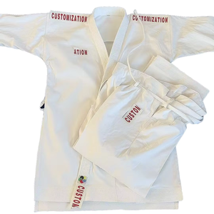 Uniformes de Karate KATA Gis, Logotipo Personalizado Bordado, Ropa Deportiva de Artes Marciales, Pantalones Cortos Katategi, Kimono de Entrenamiento de Karate - Product Image 1