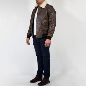 Blouson d'aviateur pilote personnalisé à la mode avec impression de logo, broderie, vêtements de ville pour hommes et femmes, vêtements d'extérieur décontractés, approvisionnement OEM - Product Image 5