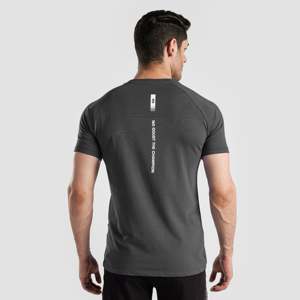 Camiseta Oversize de Corte Ajustado Critical Tee en Gris Oscuro, Tejido Liso de 300 Gramos para Ejercicio - Product Image 2