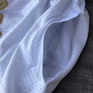 Pantalones cortos de malla de baloncesto para hombre personalizados, algodón transpirable, entrenamiento de gimnasia con patrón de sublimación, bolsillos de estilo informal, diseñe sus propios - Product Image 5