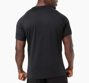 Camiseta básica lisa en blanco 100% algodón personalizada para hombre, camiseta informal de manga corta con cuello redondo y timbre regular para hombre - Product Image 5