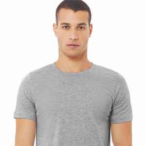 Camisetas de cuello redondo de algodón en blanco liso Camiseta de cuello redondo al por mayor para hombres Impresión de logotipo personalizado Opciones de 180 a 400GSM - Product Image 3
