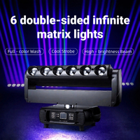 YT06XY de doble cara 6x60W a todo color 4 en 1 96 Uds 7070 LED Beads Matrix Light DMX Wash luces estroboscópicas de cabeza móvil para discoteca DJ eventos