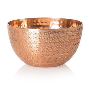 Ensemble de 2 bols en acier inoxydable martelés pour servir les salades ou les nouilles Finition dorée Bol profond de stockage des fruits - Product Image 3