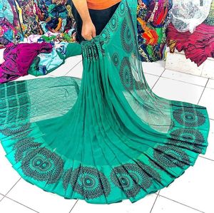 Thoub soudanais de vente chaude tissu en mousseline de soie multicolore tissu en mousseline de polyester fabricant en gros - Product Image 6